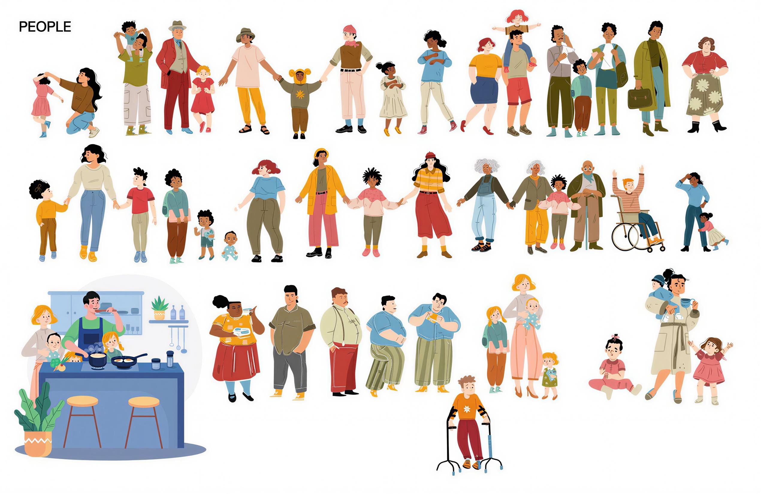 Ilustraciones de personajes